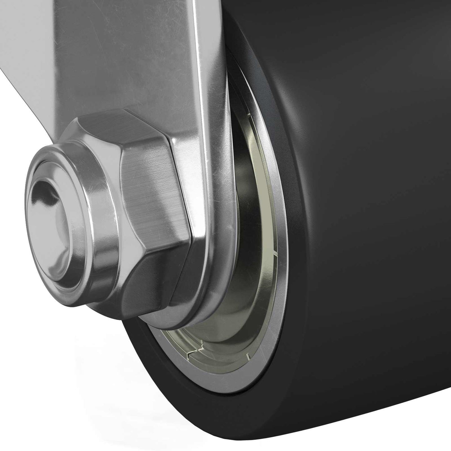 Bockrolle 2 Stk. Silber 44,1 x 44,1 x 1,95 mm Nylon