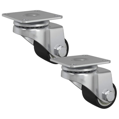 Bockrolle 2 Stk. Silber 44,1 x 44,1 x 1,95 mm Nylon