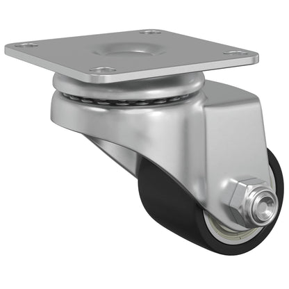 Bockrolle 2 Stk. Silber 44,1 x 44,1 x 1,95 mm Nylon