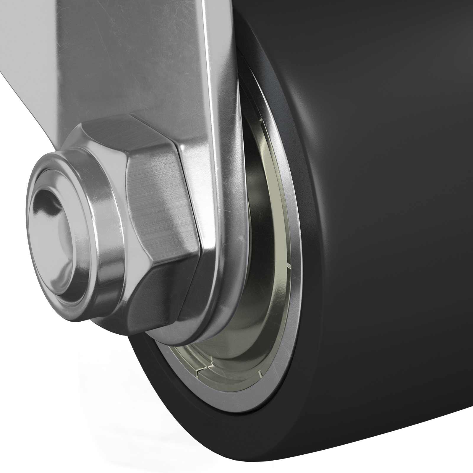 Bockrolle 12 Stk. Silber 44,1 x 44,1 x 1,95 mm Nylon
