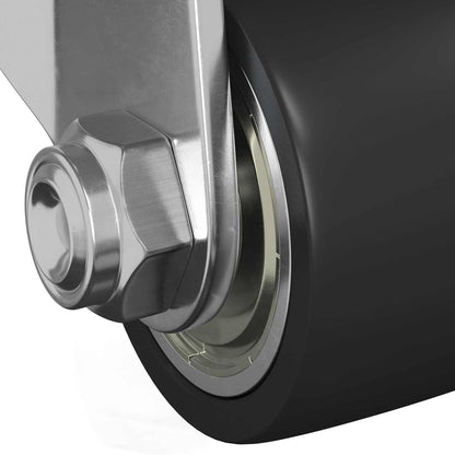 Bockrolle 12 Stk. Silber 44,1 x 44,1 x 1,95 mm Nylon
