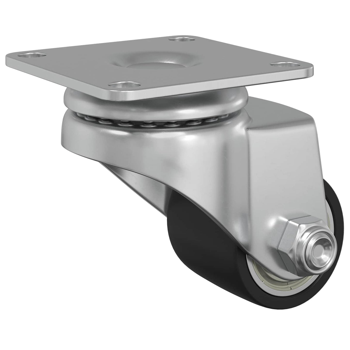 Bockrolle 12 Stk. Silber 44,1 x 44,1 x 1,95 mm Nylon