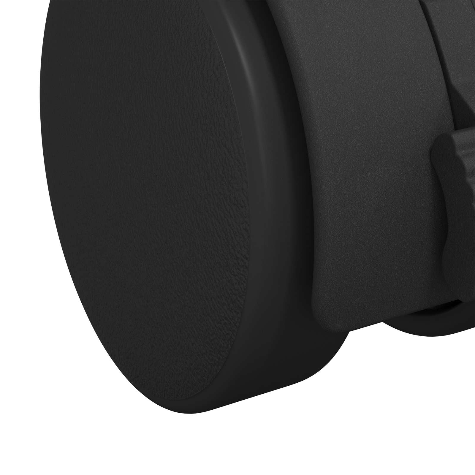 Bockrolle 2 Stk. Schwarz und Silber 40,1 x 40,1 x 37,8 mm