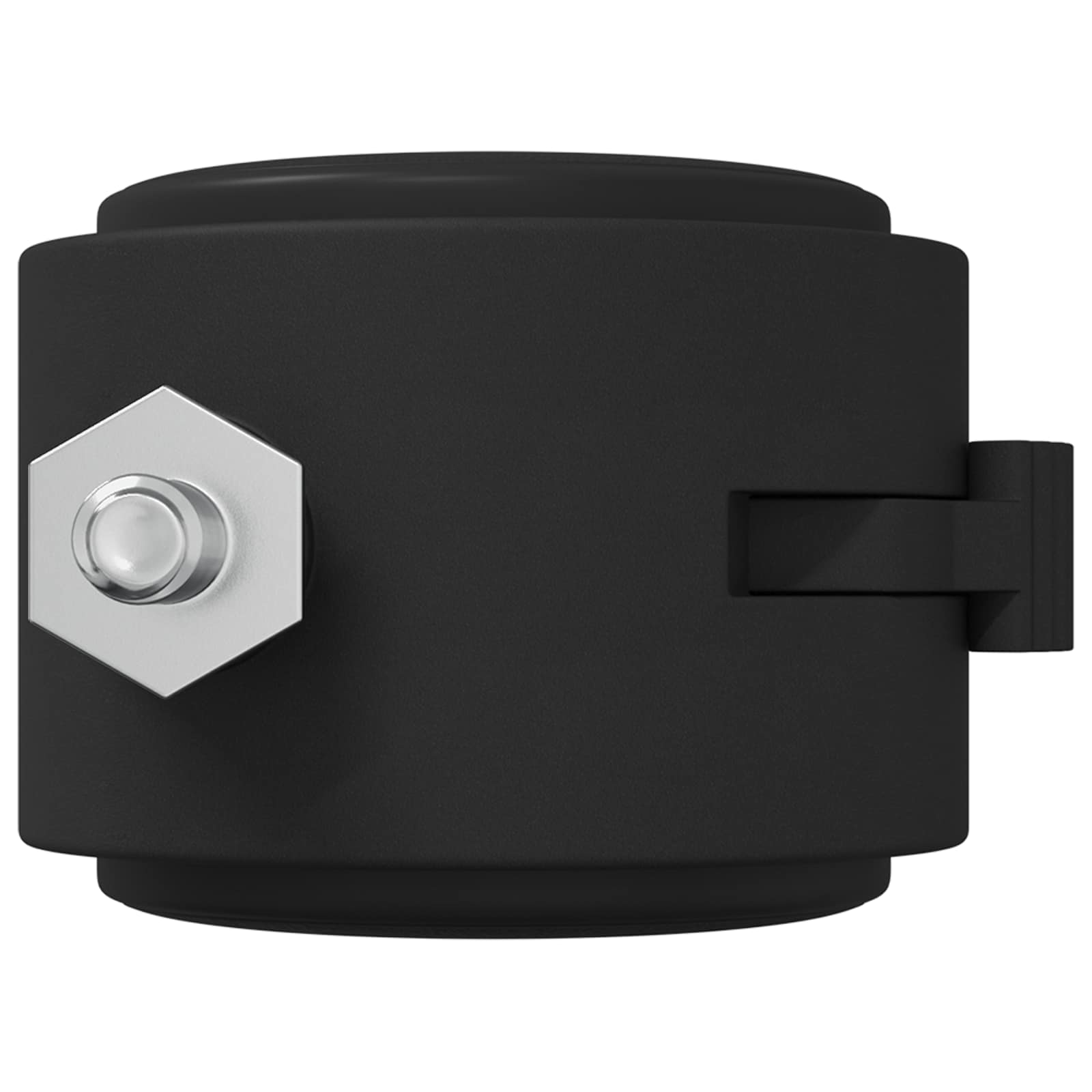 Bockrolle 2 Stk. Schwarz und Silber 40,1 x 40,1 x 37,8 mm