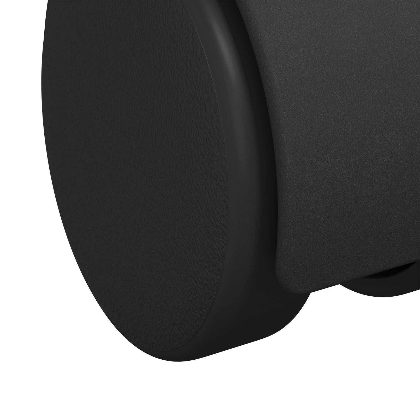 Rollen 2 Stk. Schwarz 40,1 x 37,8 mm PP und Eisen