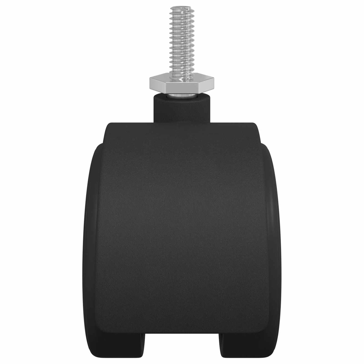 Rollen 2 Stk. Schwarz 40,1 x 37,8 mm PP und Eisen