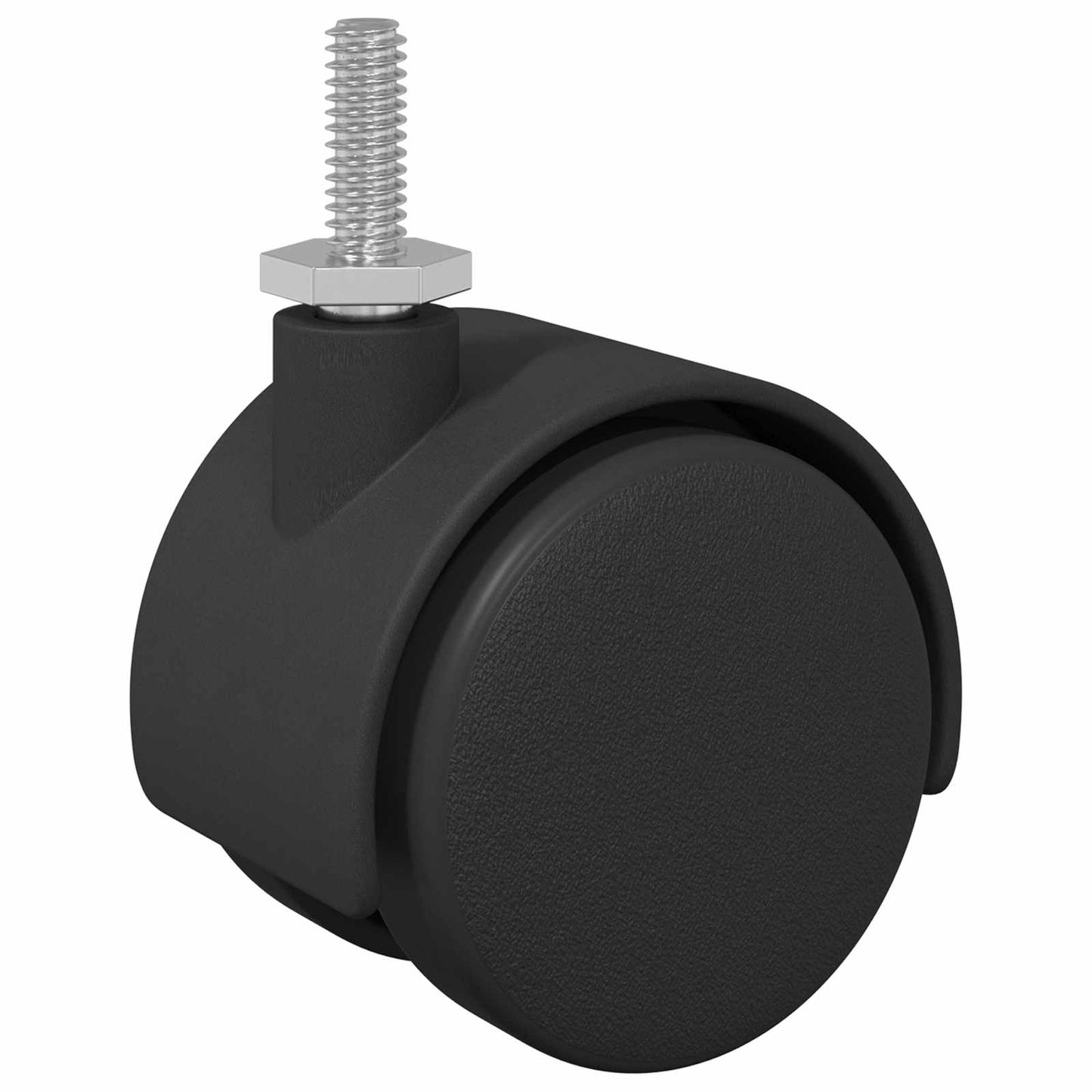 Rollen 12 Stk. Schwarz 40,1 x 37,8 mm PP und Eisen