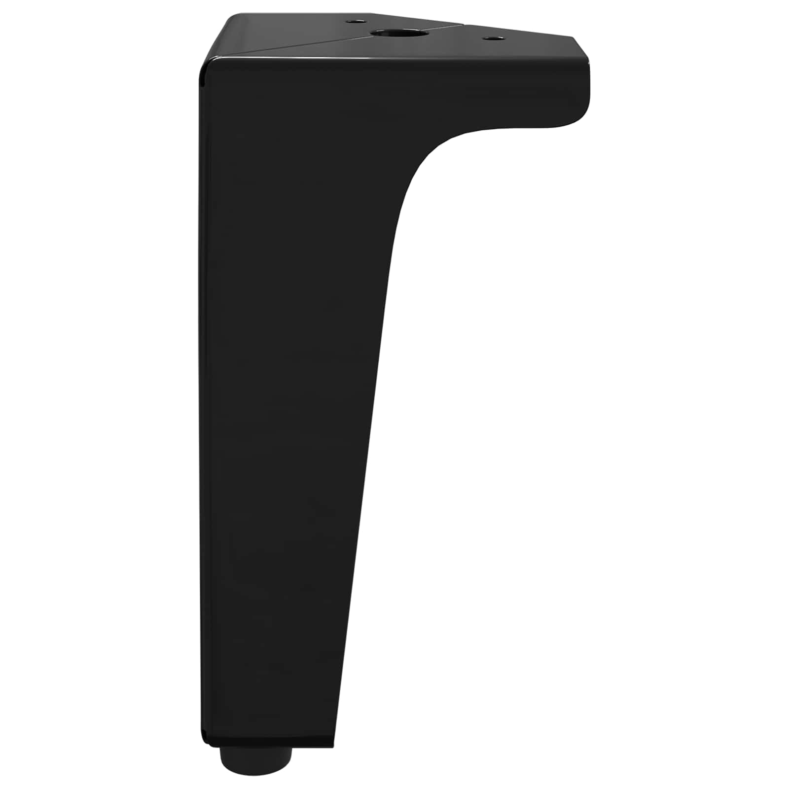 Möbelbeine 12 Stk. Schwarz 54,1 x 54,1 x 100 mm Eisen