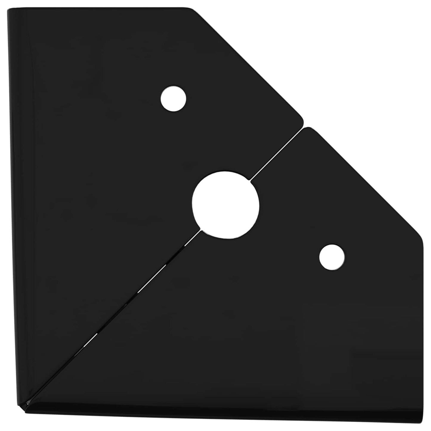 Möbelbeine 12 Stk. Schwarz 54,1 x 54,1 x 100 mm Eisen