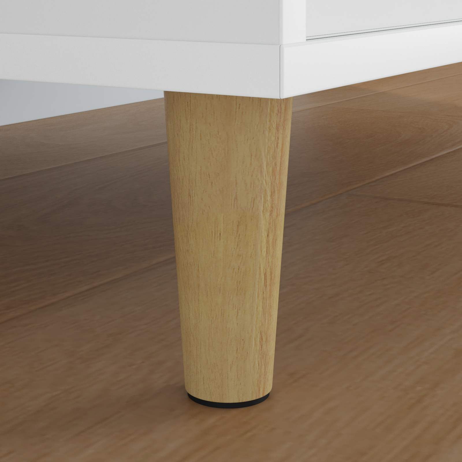 Möbelbeine 12 Stk. Braun Ø 44 x 100 mm Massives Eukalyptus Holz