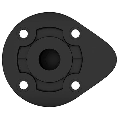 Möbelbeine Verstellbar 2 Stk. Schwarz 46 x 46 x 128 mm PP