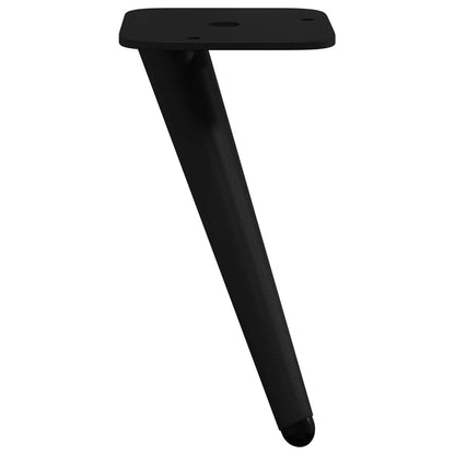 Standfüße 12 Stk. Schwarz 56 x 56 x 100 mm Eisen
