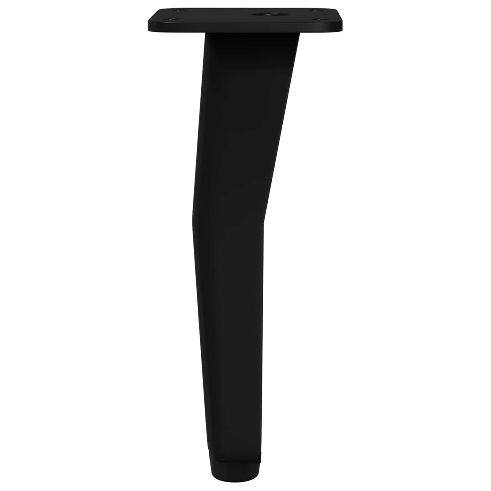 Standfüße 2 Stk. Schwarz 40 x 40 x 100 mm Eisen