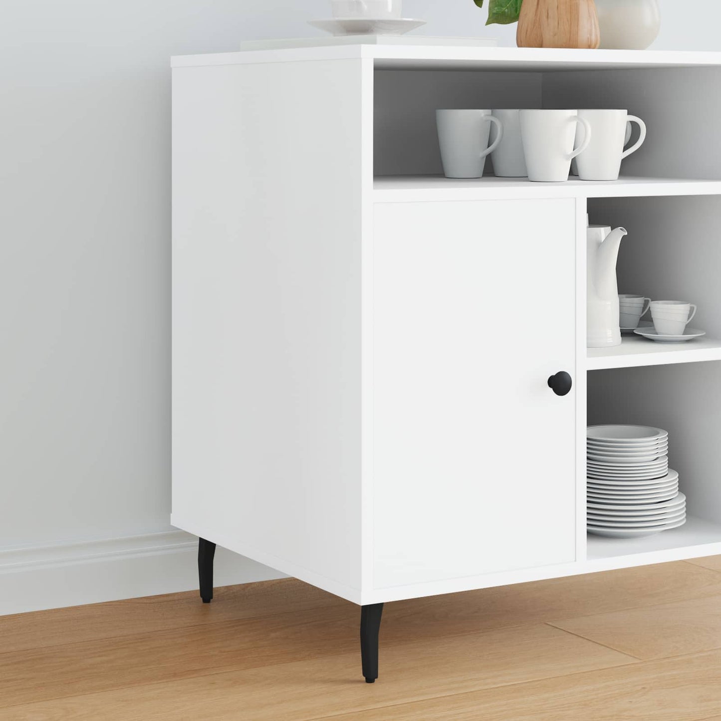 Standfüße 12 Stk. Schwarz 40 x 40 x 100 mm Eisen