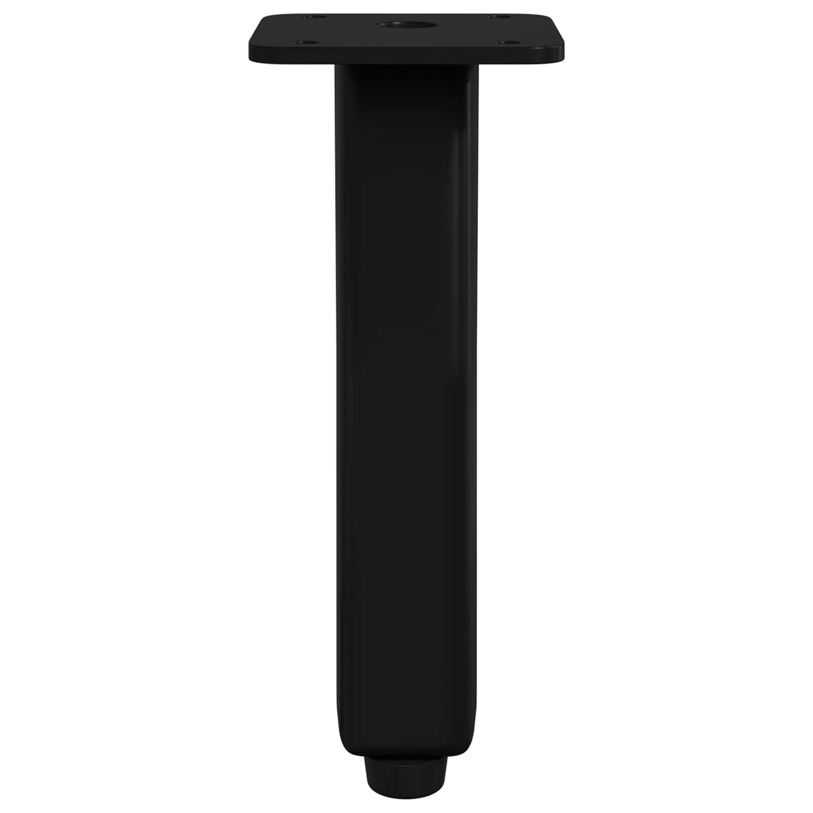 Standfüße 12 Stk. Schwarz 40 x 40 x 100 mm Eisen