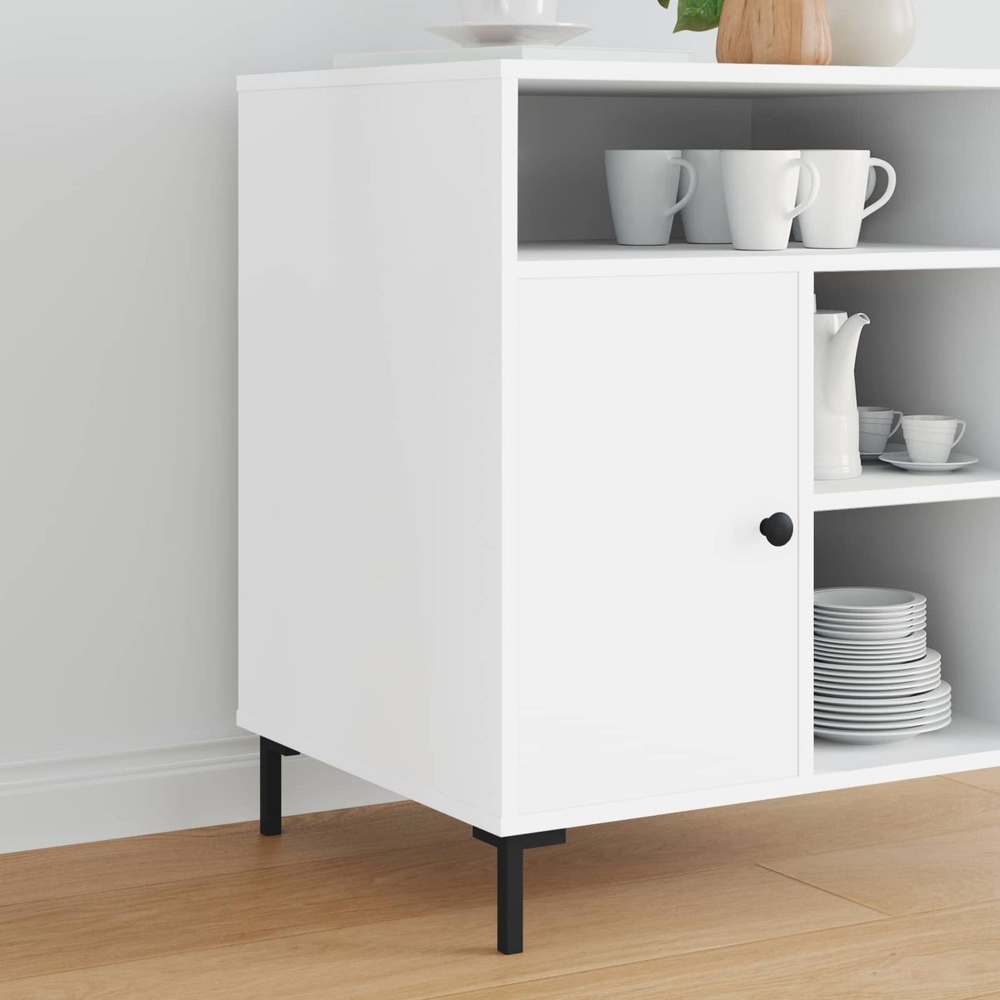 Standfüße 12 Stk. Schwarz 57 x 57 x 100 mm Eisen