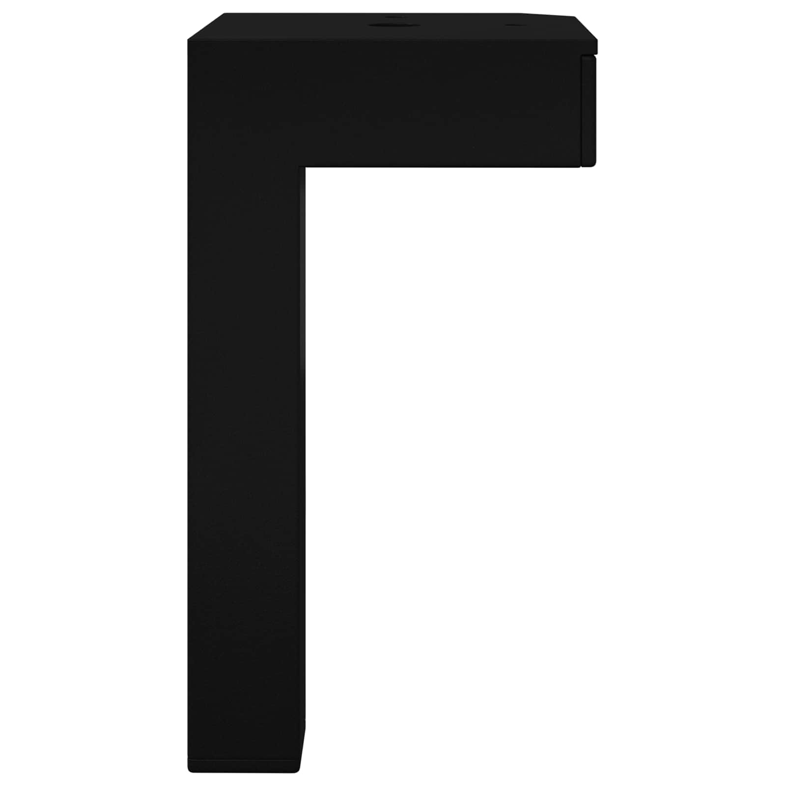 Standfüße 12 Stk. Schwarz 57 x 57 x 100 mm Eisen