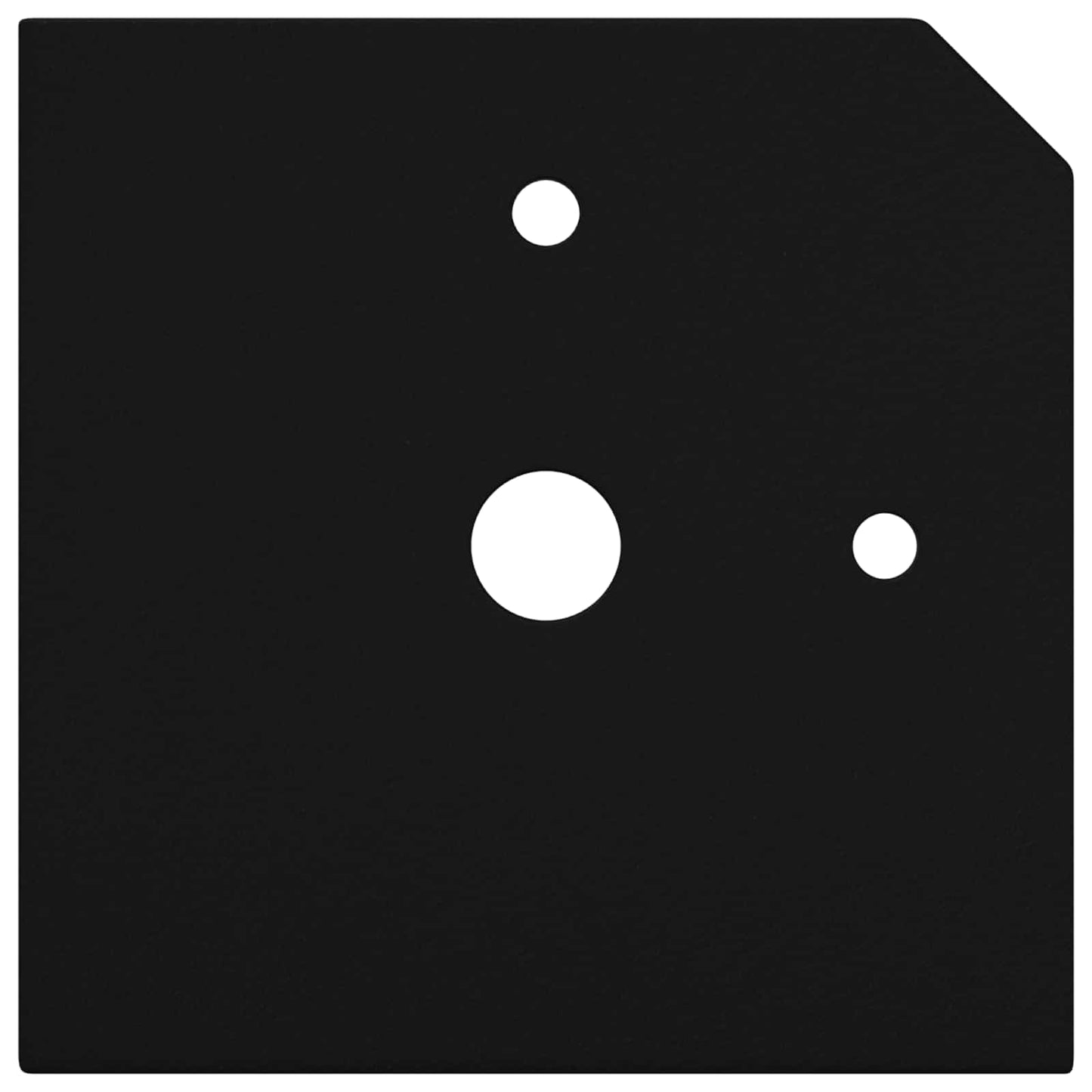 Standfüße 12 Stk. Schwarz 57 x 57 x 100 mm Eisen