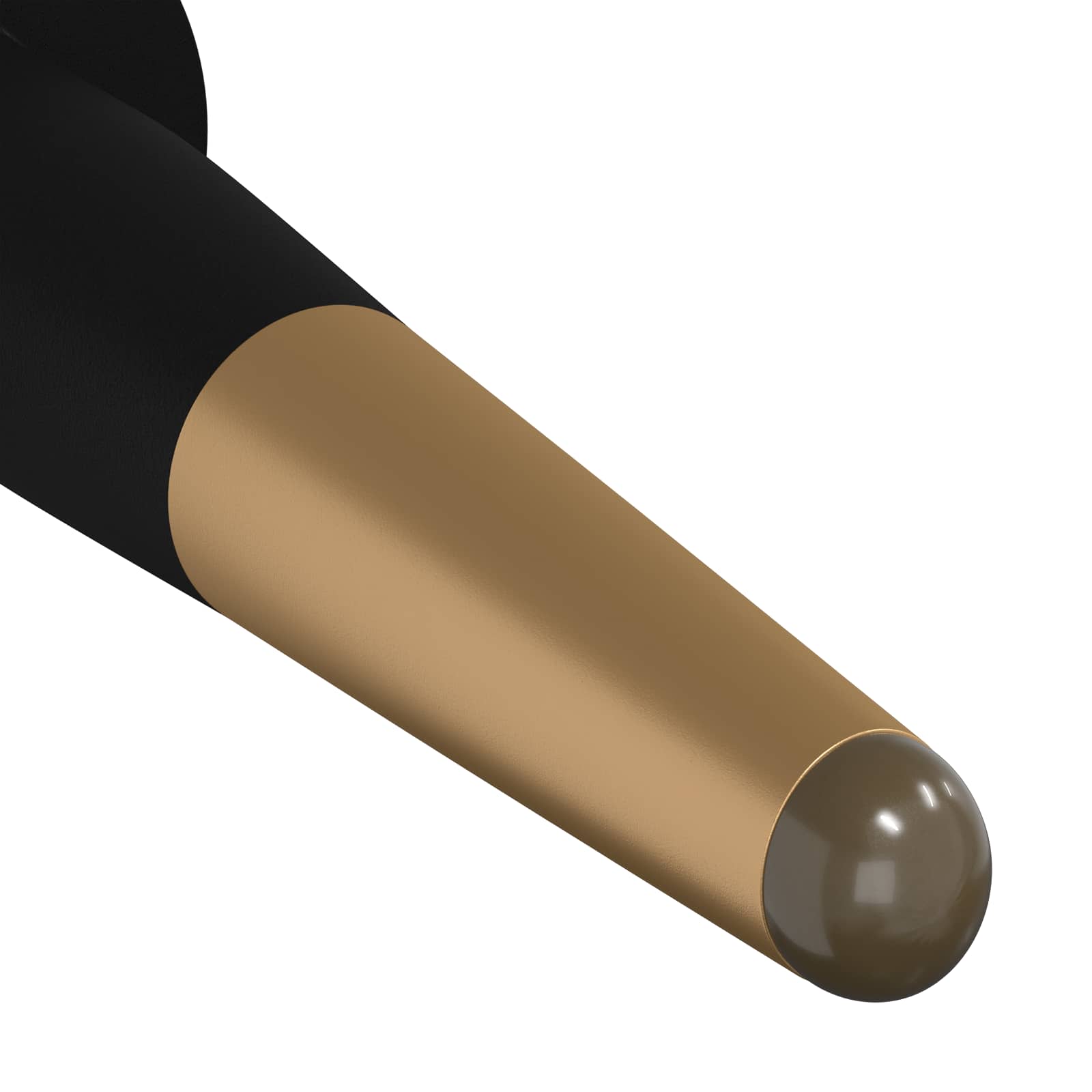 Möbelbeine 12 Stk. Schwarz und Gold Ø 40 x 98 mm Eisen