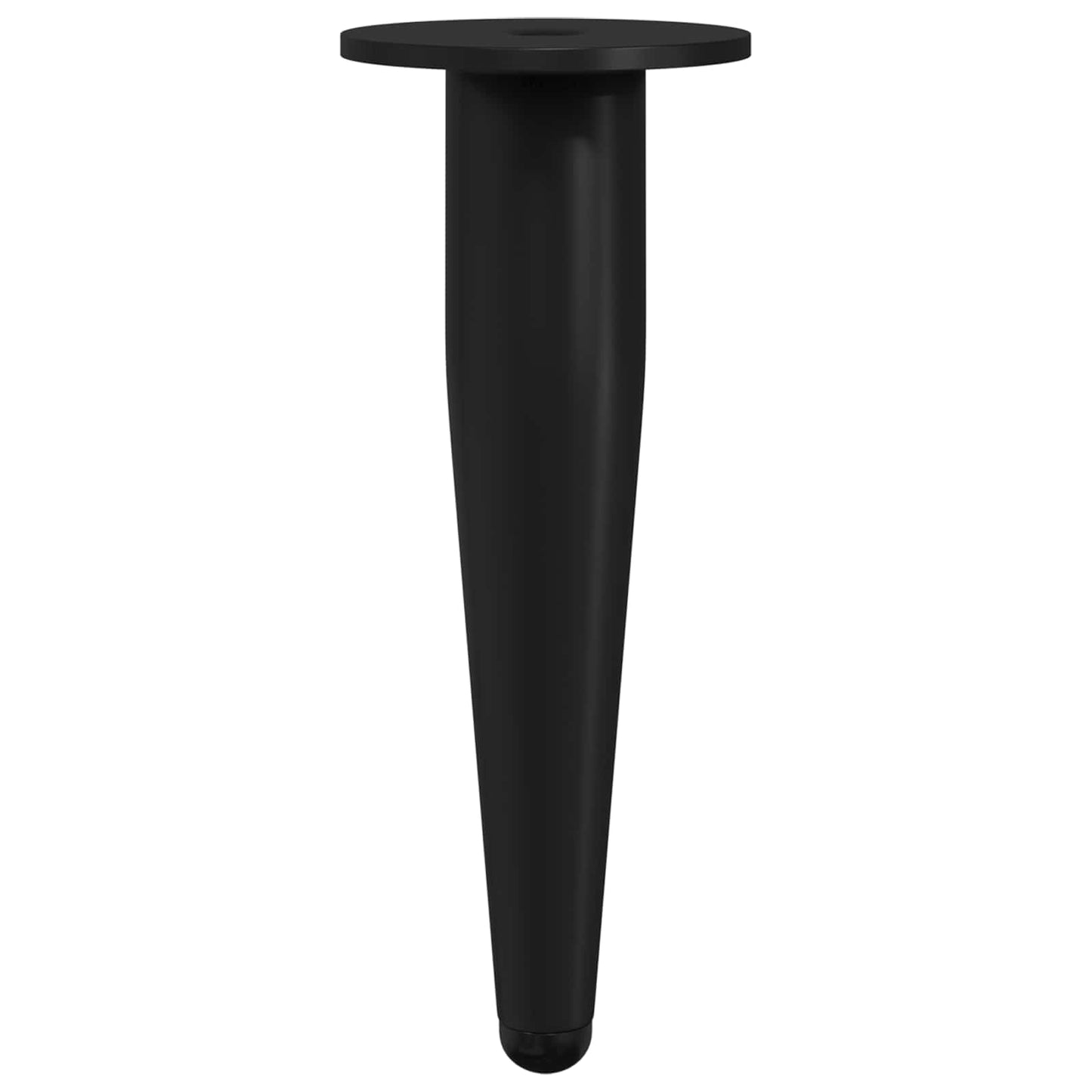 Möbelbeine 2 Stk. Schwarz Ø 40 x 98 mm Eisen