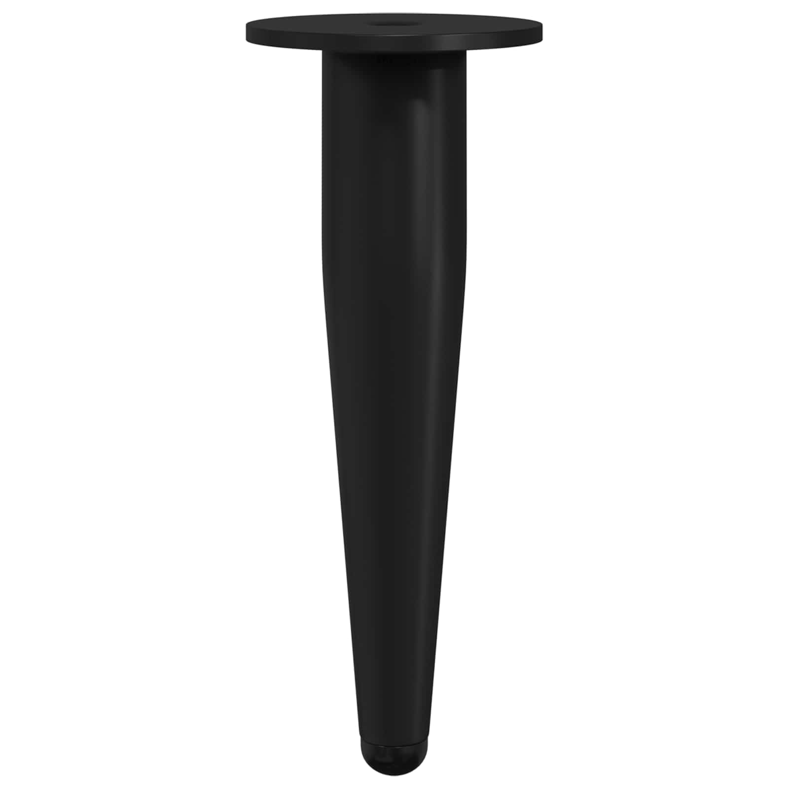 Möbelbeine 2 Stk. Schwarz Ø 40 x 98 mm Eisen