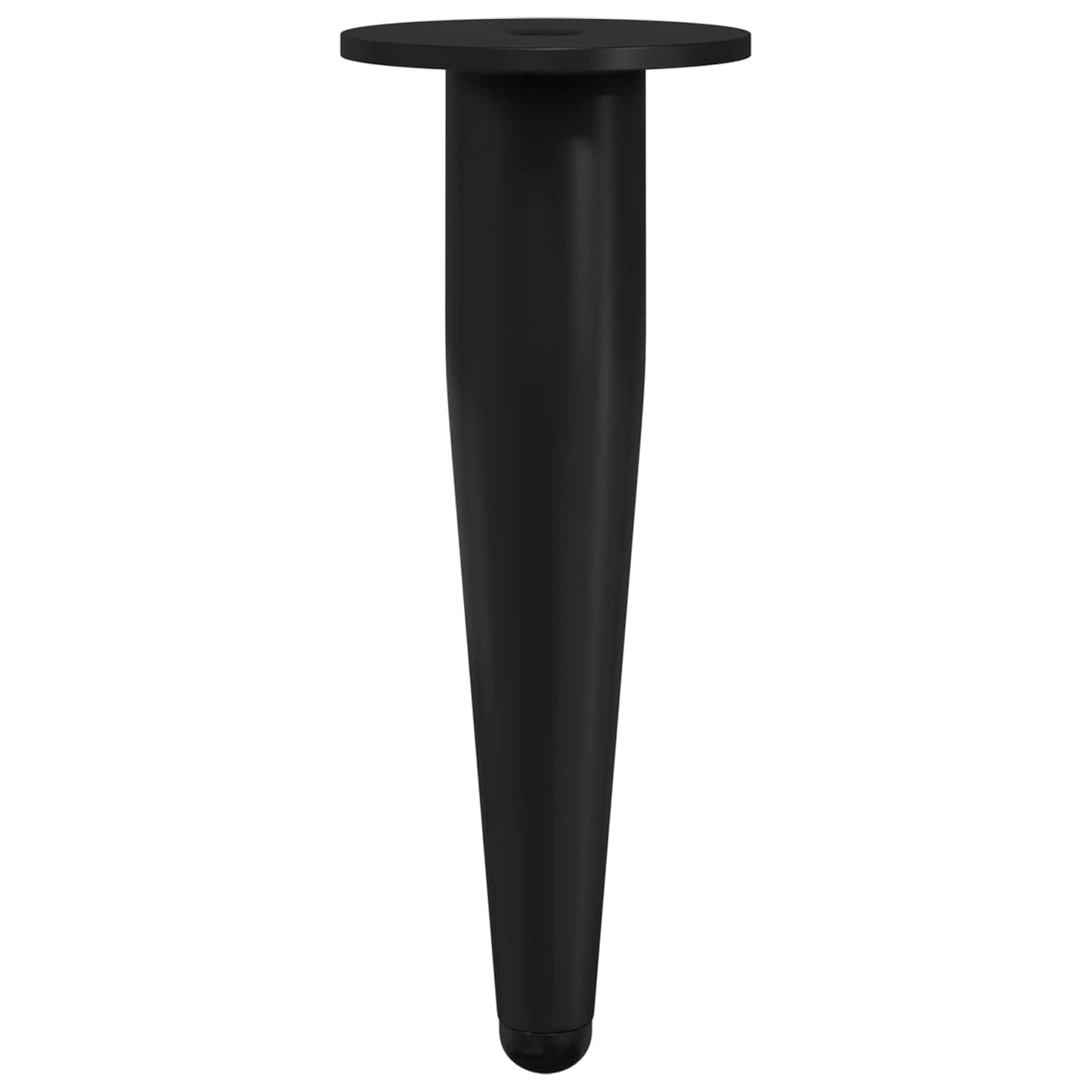 Möbelbeine 12 Stk. Schwarz Ø 40 x 98 mm Eisen