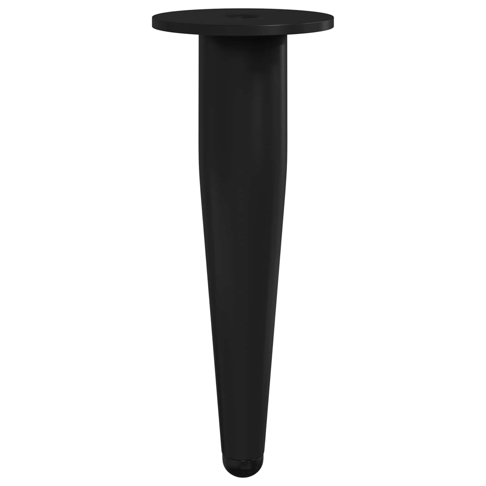 Möbelbeine 12 Stk. Schwarz Ø 40 x 98 mm Eisen