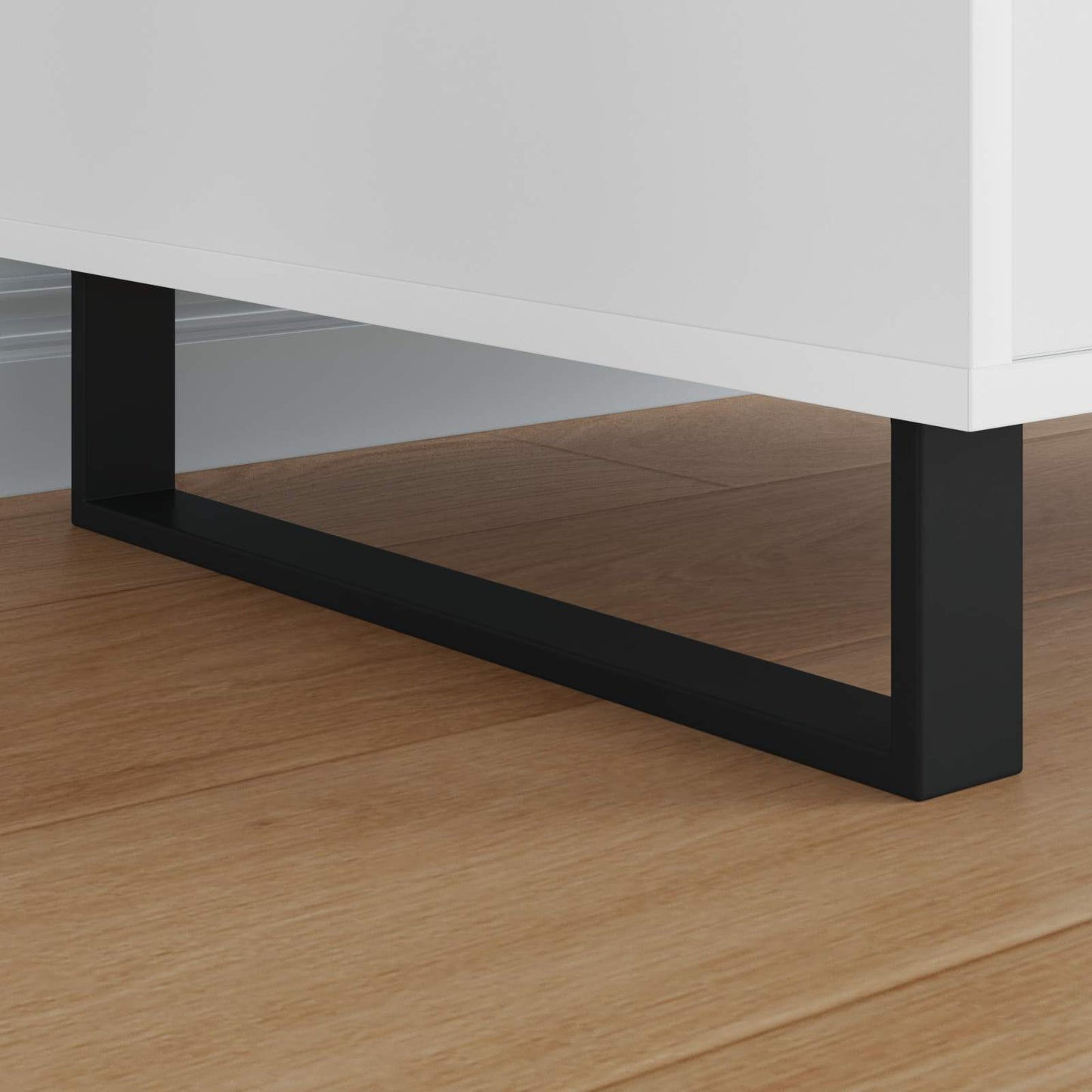 Möbelbeine 12 Stk. Schwarz 436 x 40,5 x 100 mm Eisen