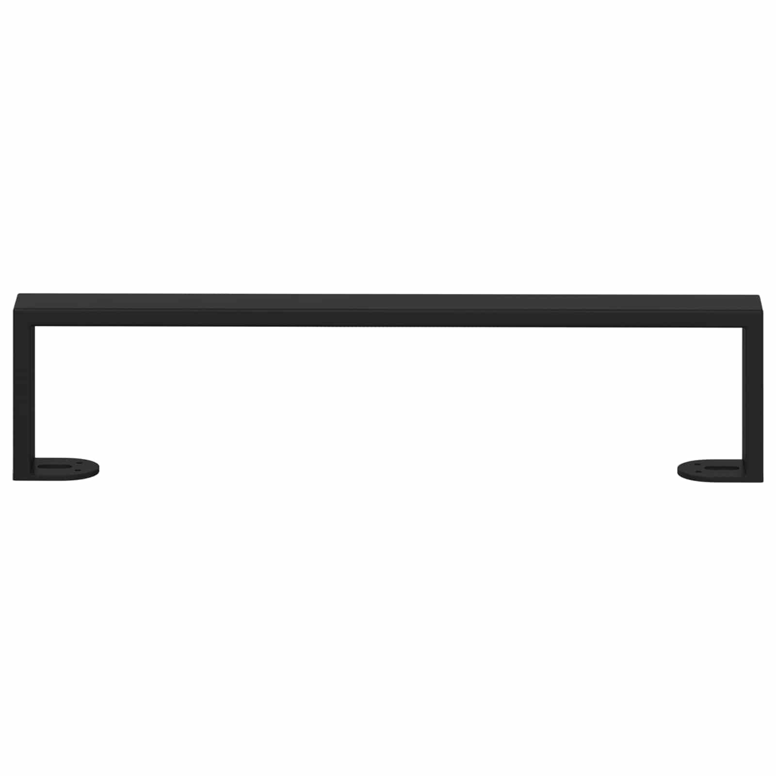 Möbelbeine 12 Stk. Schwarz 436 x 40,5 x 100 mm Eisen