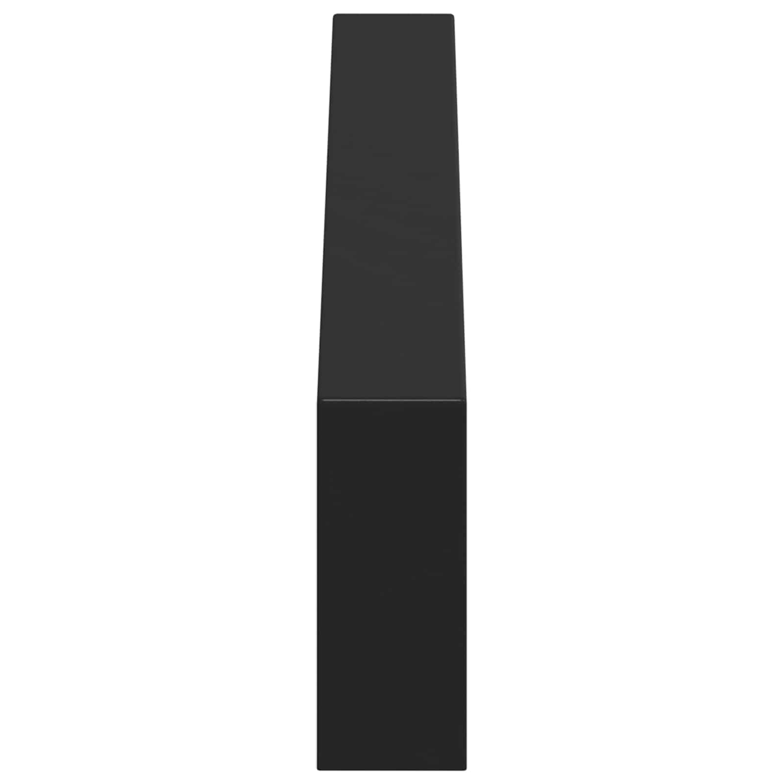 Möbelbeine 12 Stk. Schwarz 436 x 40,5 x 100 mm Eisen