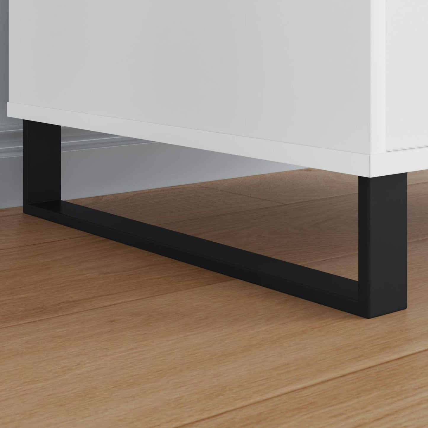 Möbelbeine 12 Stk. Schwarz 481 x 40,5 x 100 mm Eisen