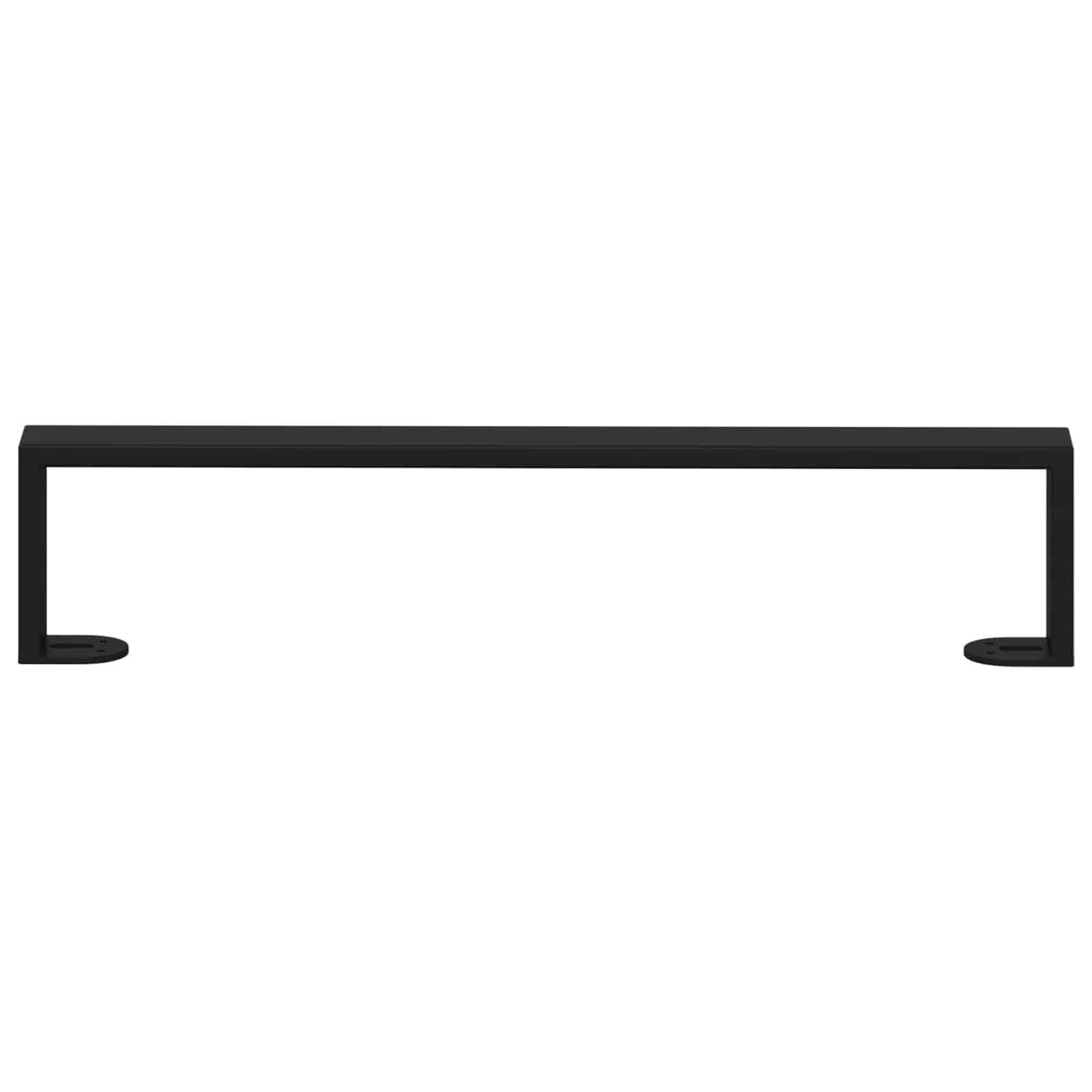 Möbelbeine 12 Stk. Schwarz 481 x 40,5 x 100 mm Eisen