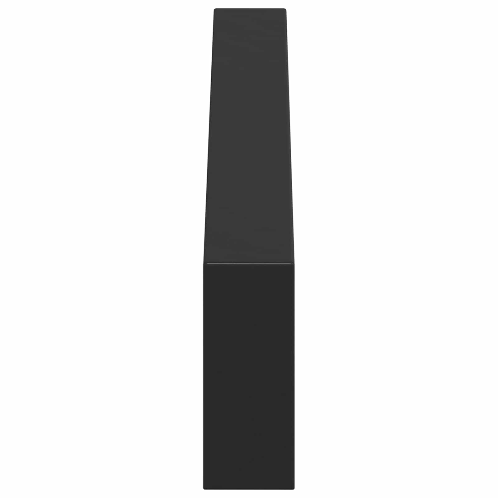Möbelbeine 12 Stk. Schwarz 481 x 40,5 x 100 mm Eisen