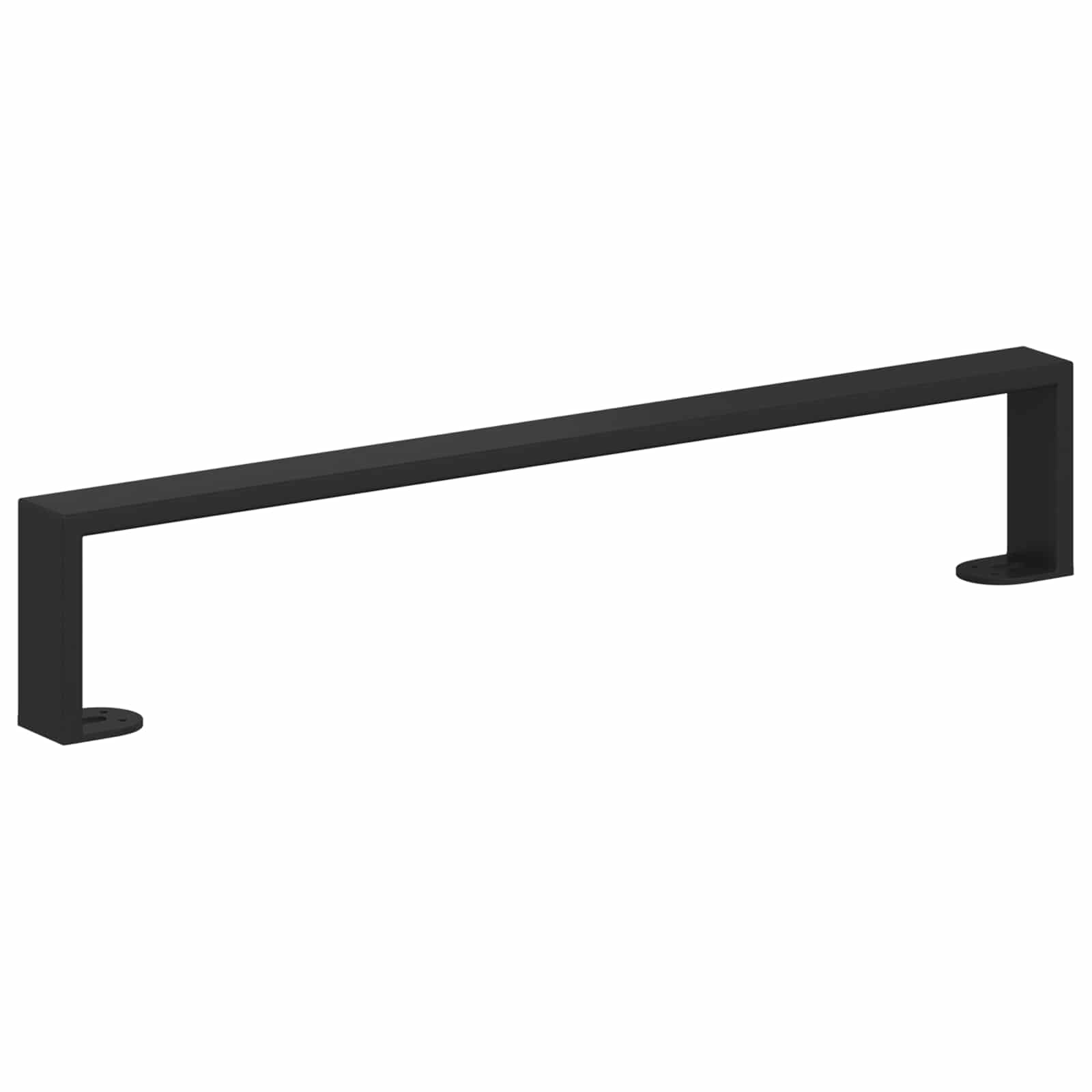 Möbelbeine 12 Stk. Schwarz 546 x 40,5 x 100 mm Eisen