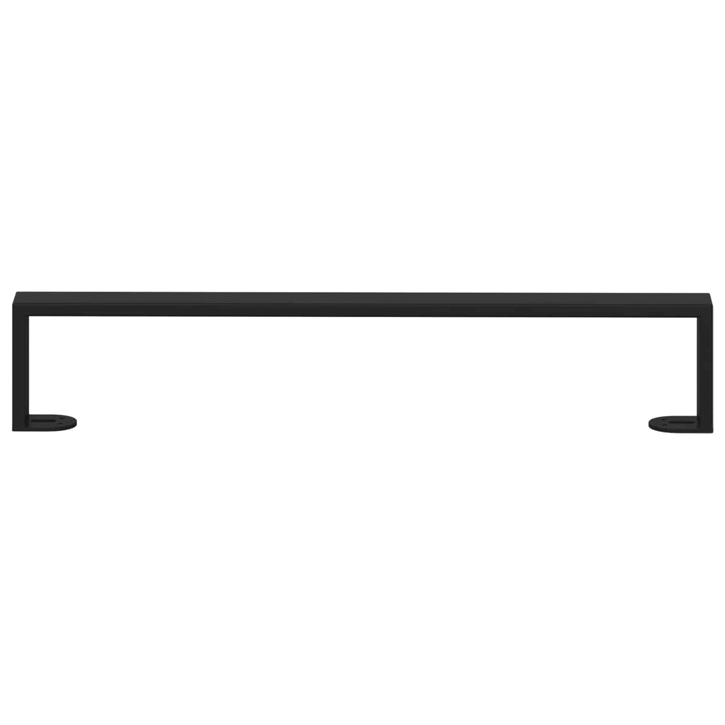 Möbelbeine 12 Stk. Schwarz 546 x 40,5 x 100 mm Eisen