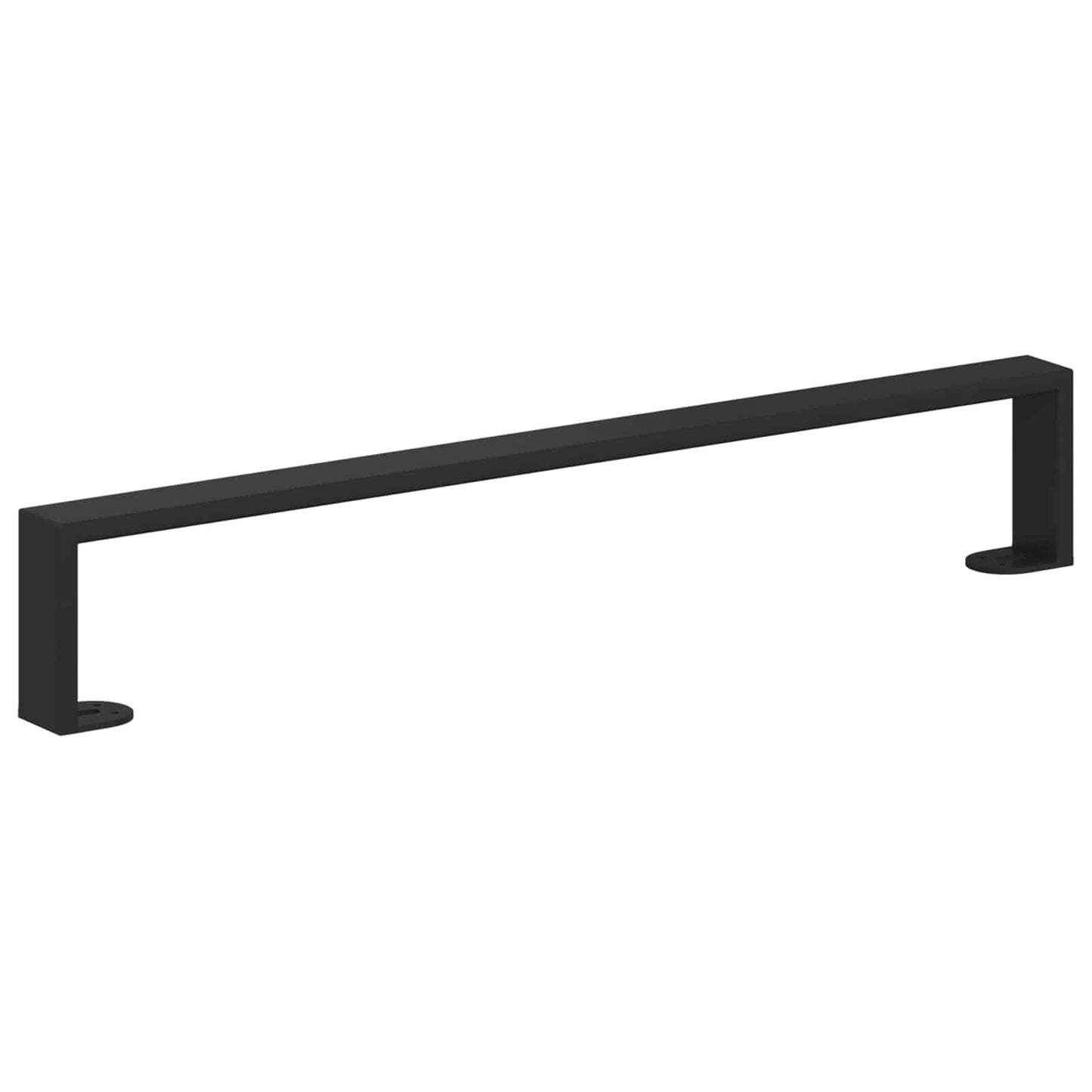 Möbelbeine 12 Stk. Schwarz 596 x 40,5 x 100 mm Eisen