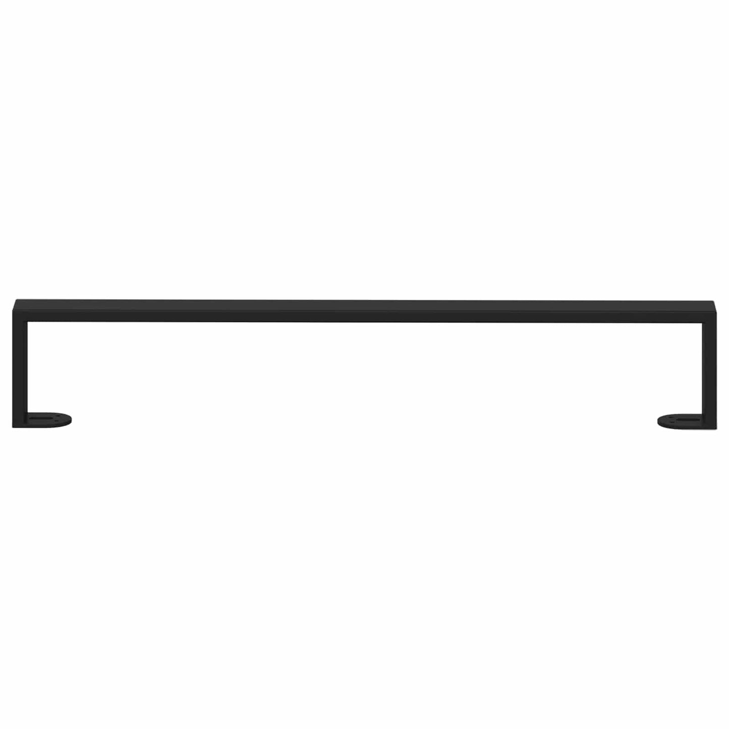 Möbelbeine 12 Stk. Schwarz 596 x 40,5 x 100 mm Eisen