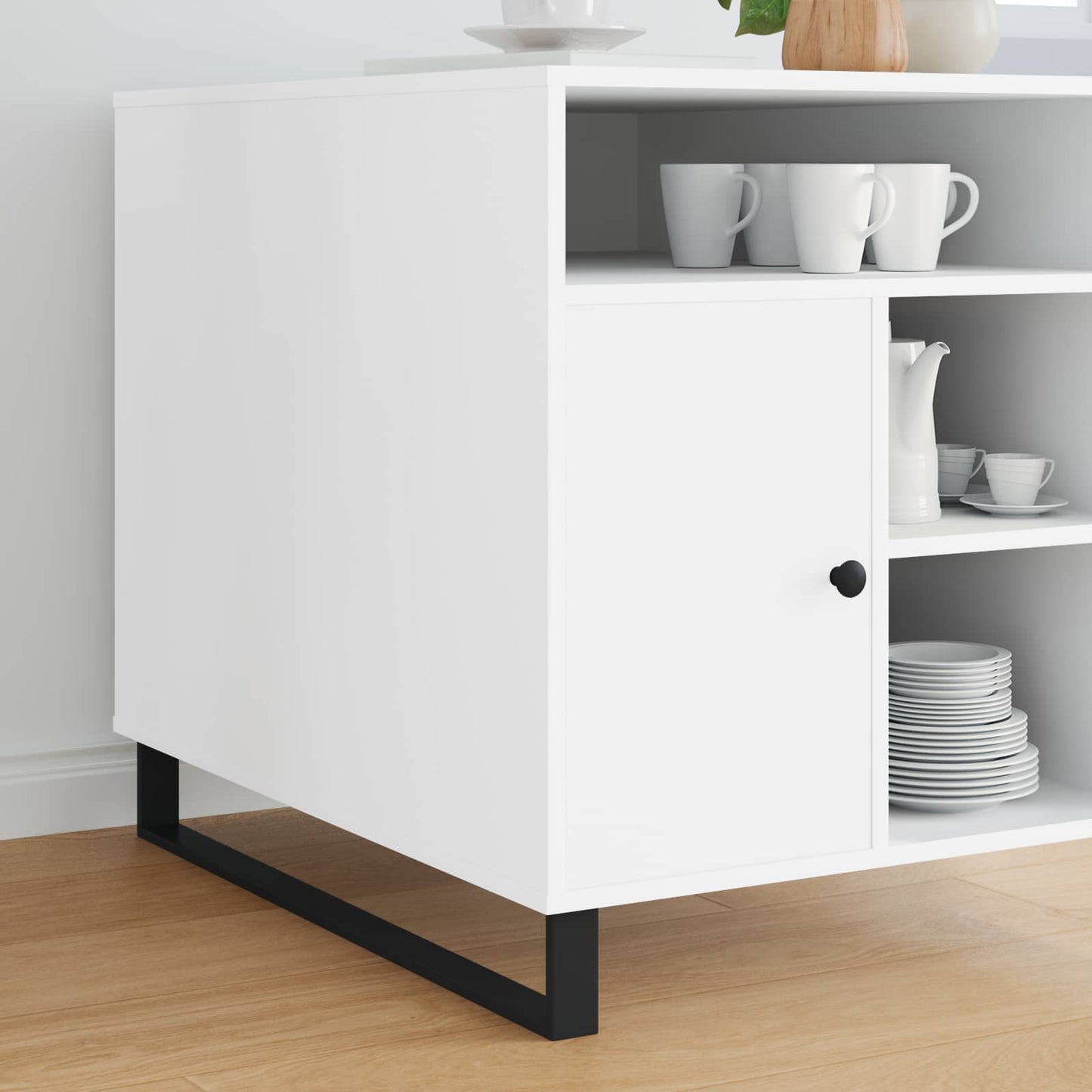 Möbelbeine 12 Stk. Schwarz 796 x 40,5 x 100 mm Eisen
