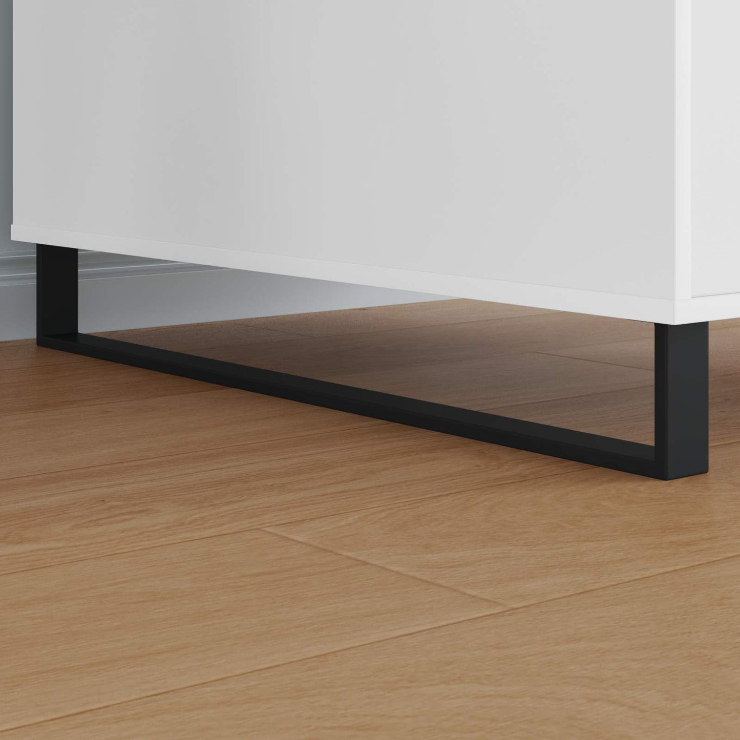 Möbelbeine 12 Stk. Schwarz 796 x 40,5 x 100 mm Eisen