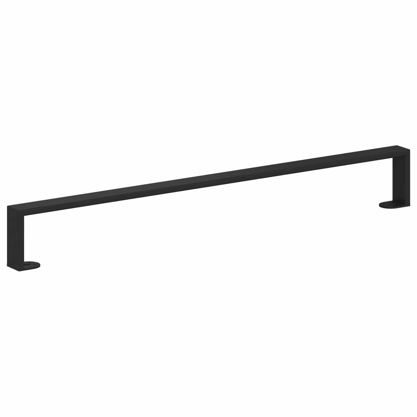 Möbelbeine 12 Stk. Schwarz 796 x 40,5 x 100 mm Eisen