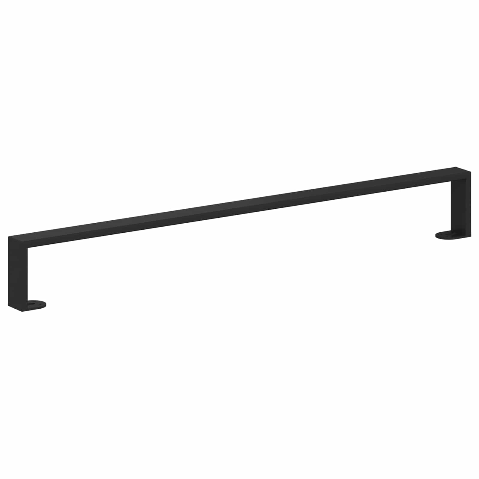 Möbelbeine 12 Stk. Schwarz 796 x 40,5 x 100 mm Eisen