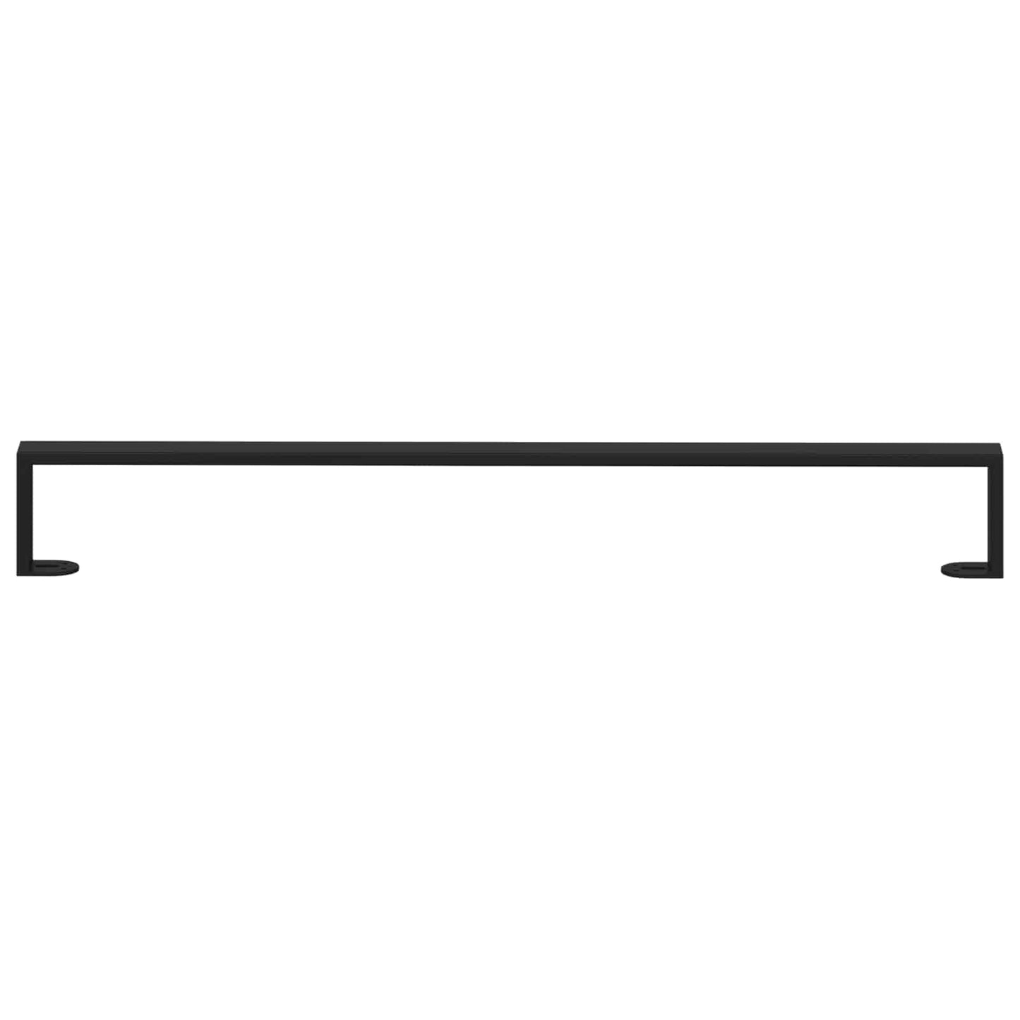 Möbelbeine 12 Stk. Schwarz 796 x 40,5 x 100 mm Eisen