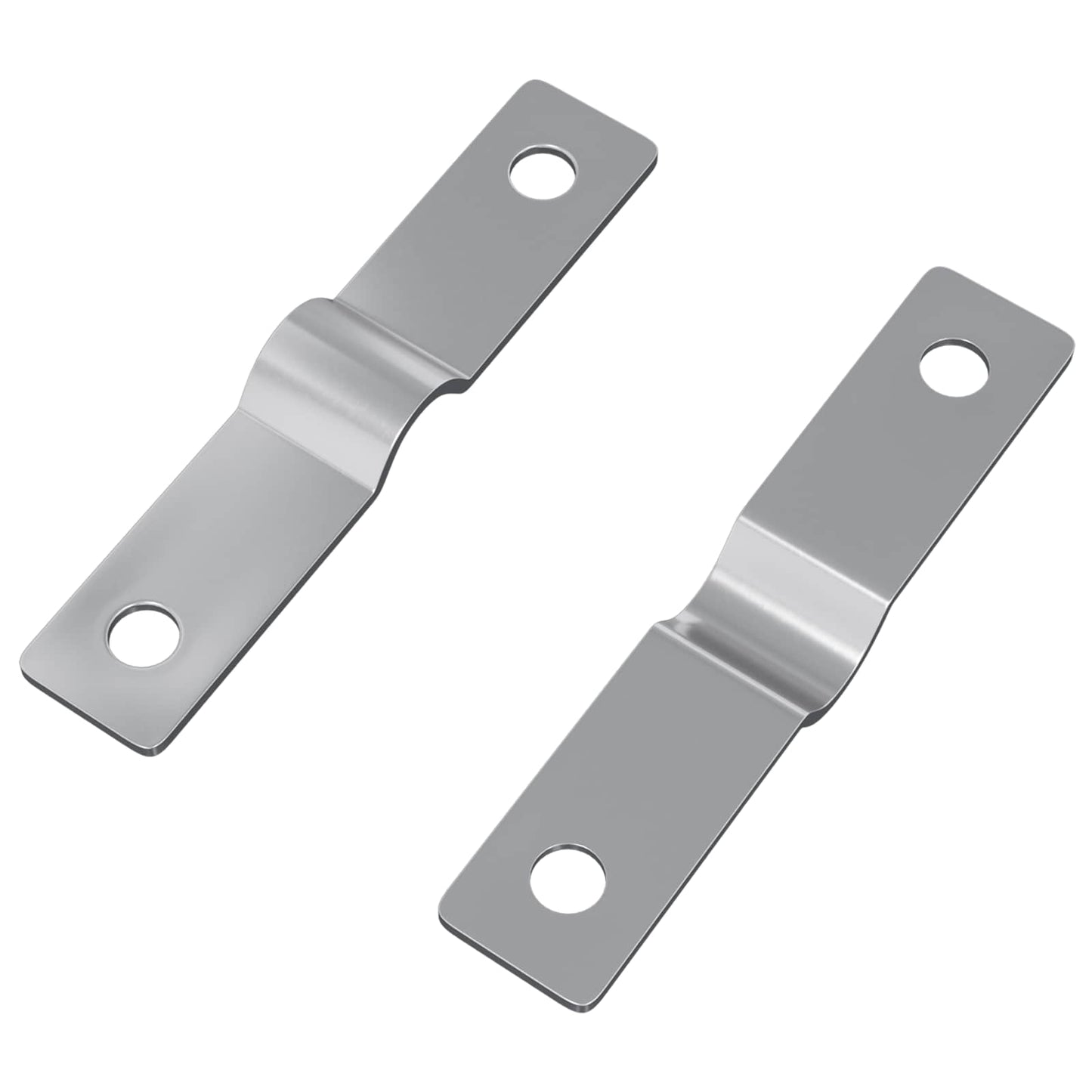 Einschlagplatte 2 Stk. Silber 50 x 10 x 1,2 mm Eisen