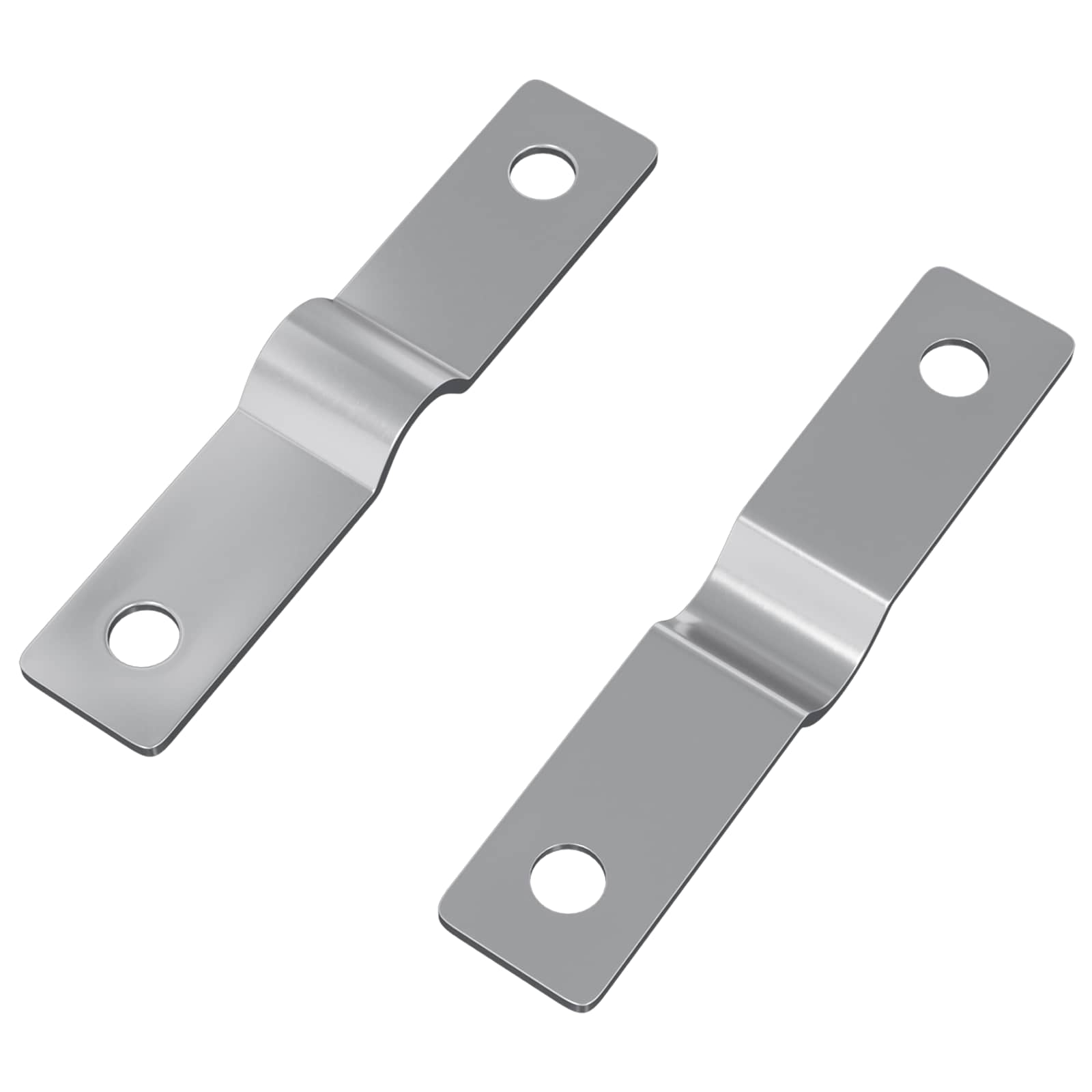 Einschlagplatte 2 Stk. Silber 50 x 10 x 1,2 mm Eisen