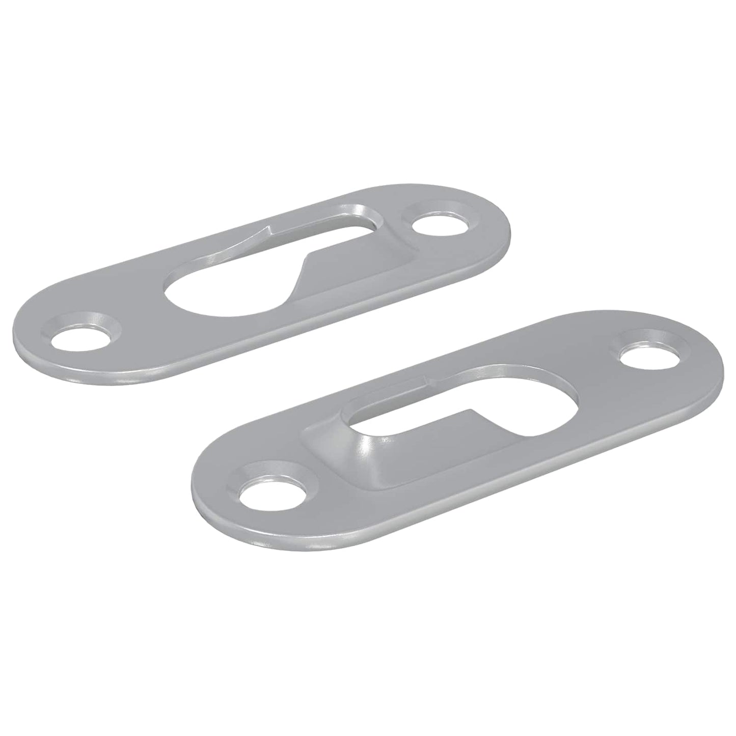 Schlüsselloch-Hänger 2 Stk. Silber 45 x 16 x 3.5 mm Eisen