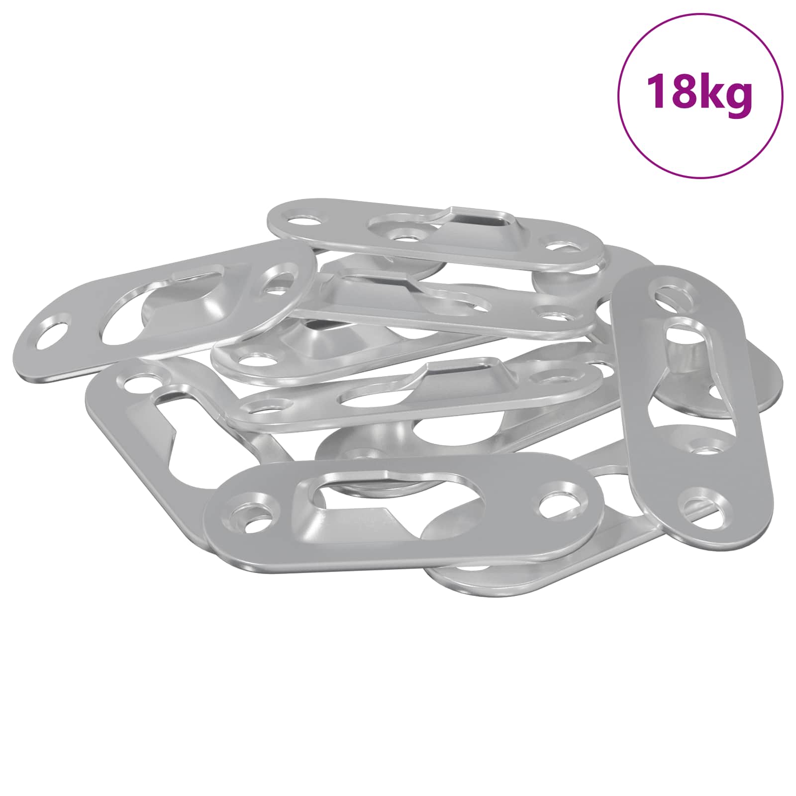Schlüsselloch-Hänger 3673 stk. Silber 45 x 16 x 3.5 mm Eisen