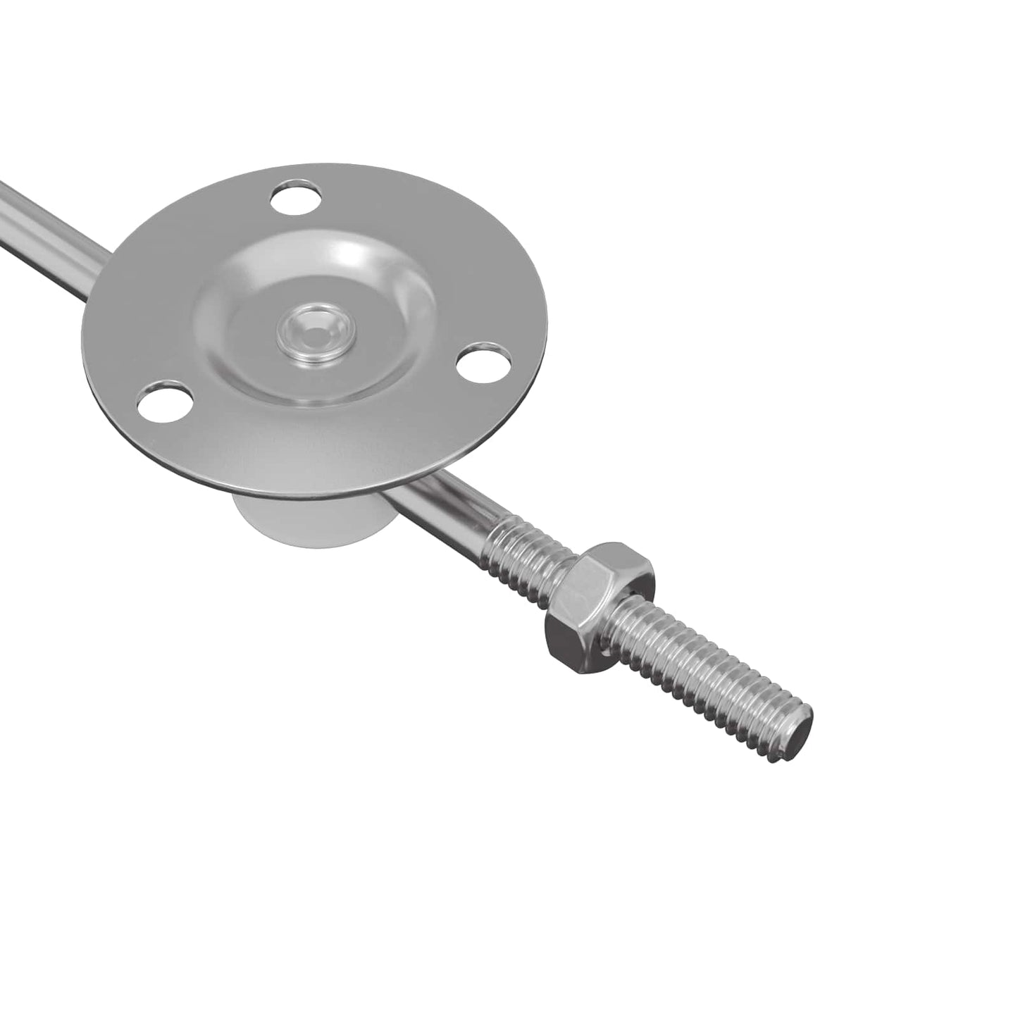 Deckelstützscharnier 2 Stk. Silber 194 x 36 x 18 mm Eisen