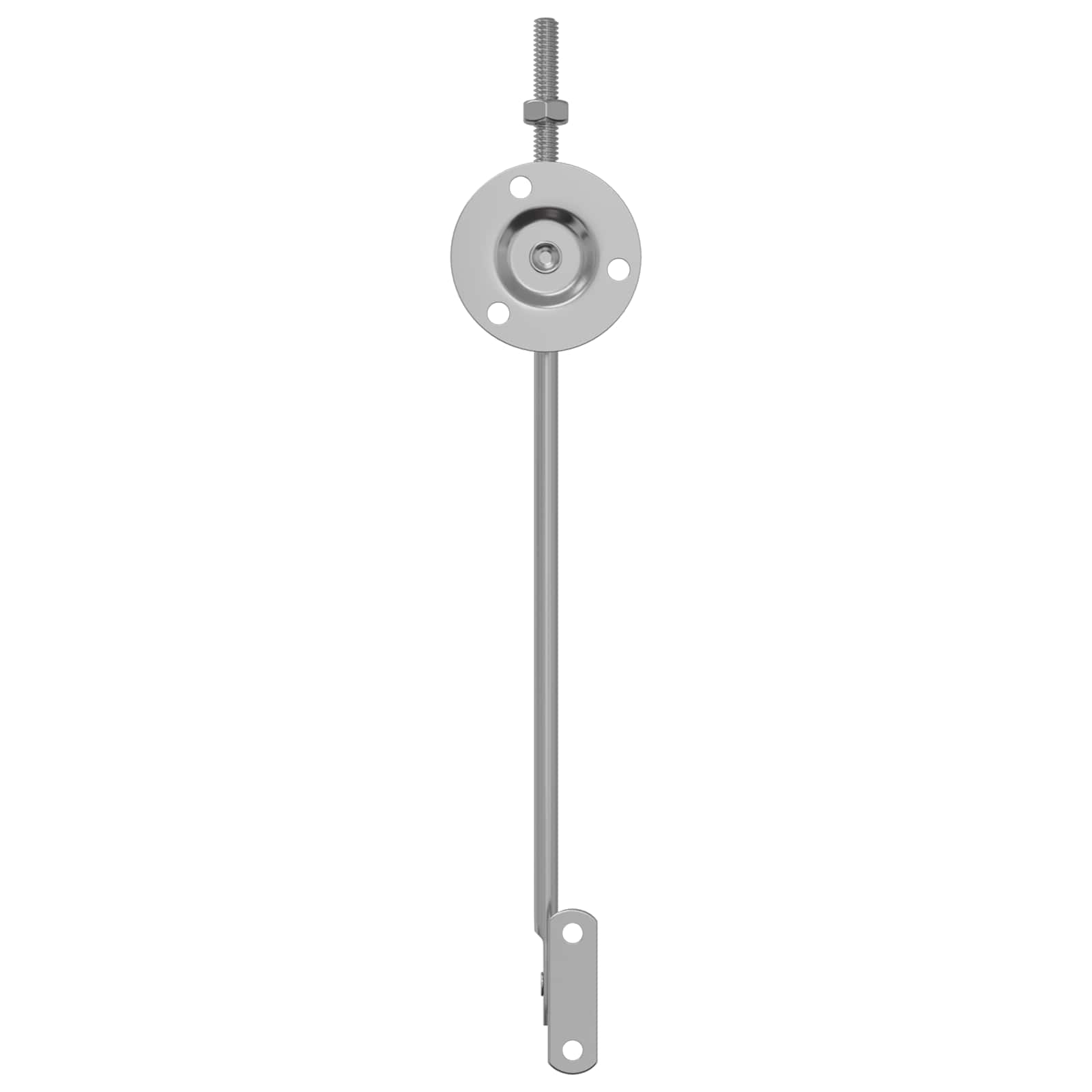 Deckelstützscharnier 2 Stk. Silber 194 x 36 x 18 mm Eisen