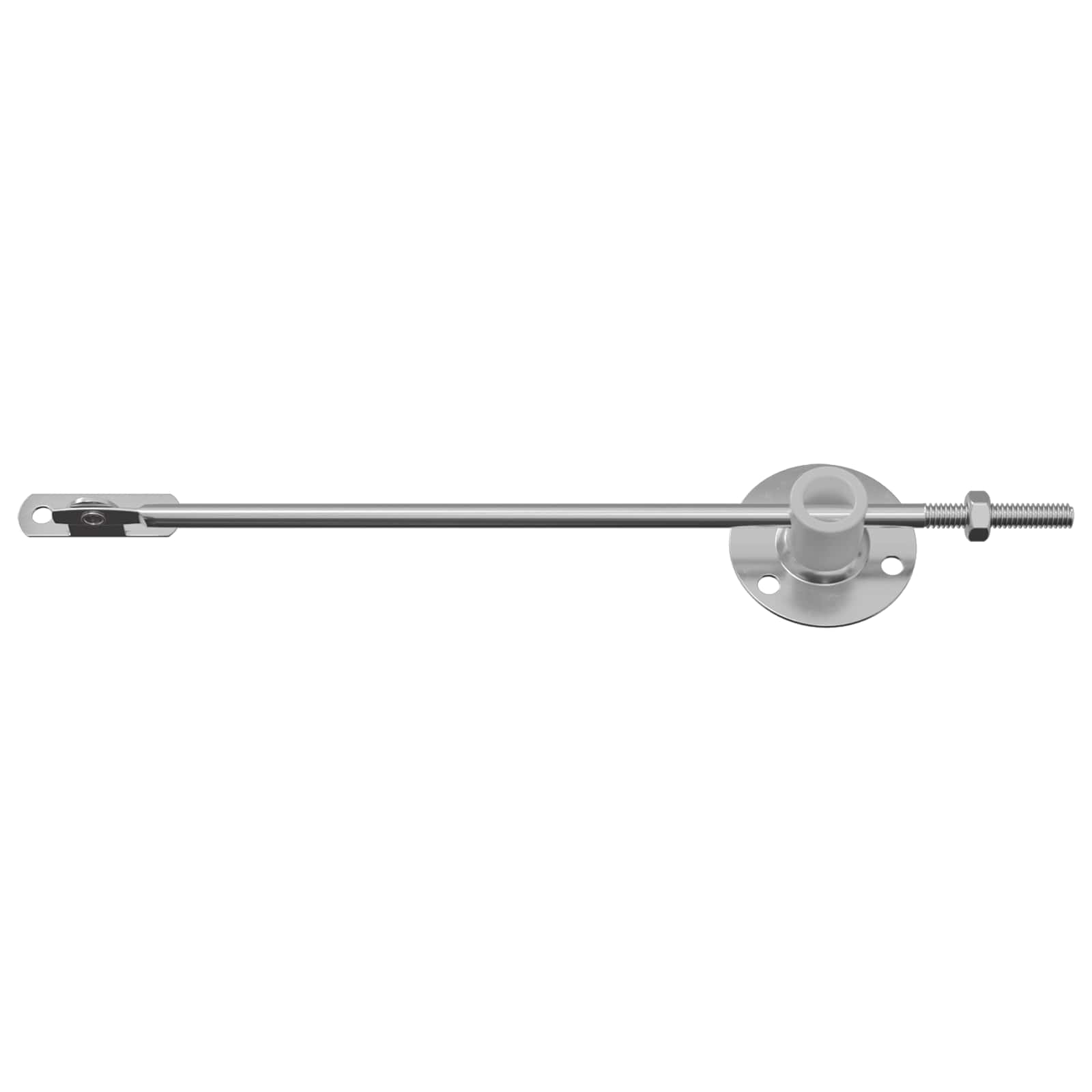 Deckelstützscharnier 2 Stk. Silber 194 x 36 x 18 mm Eisen