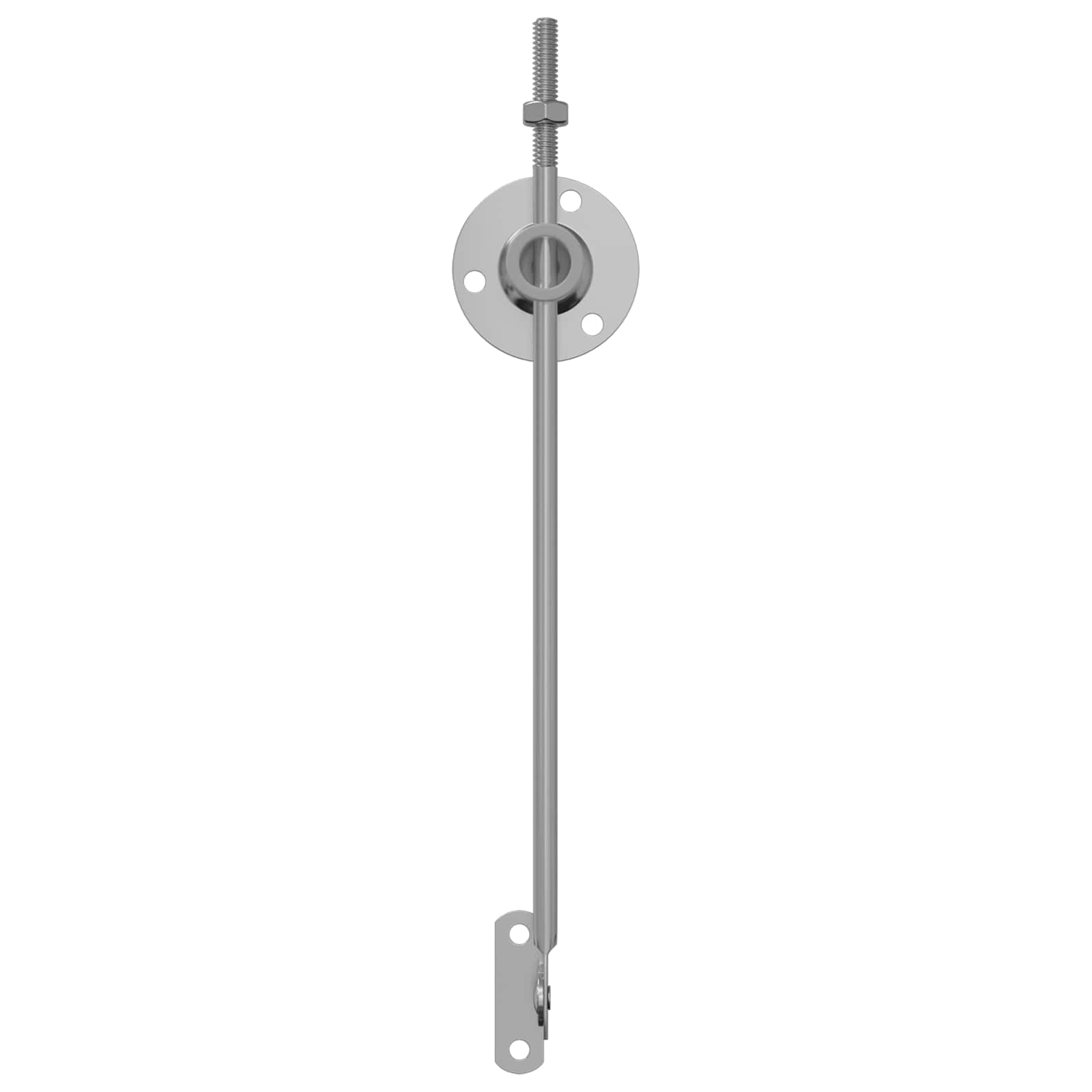 Deckelstützscharnier 12 Stk. Silber 194 x 36 x 18 mm Eisen